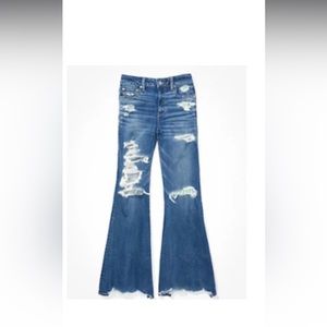 Aerie festival flare jeans size 4 short